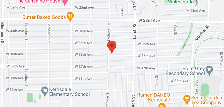 map of 2669 W 36TH AVENUE